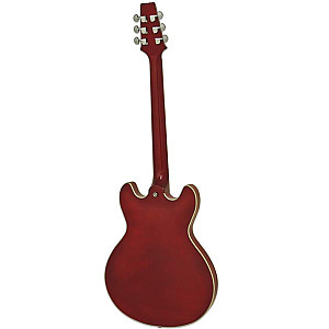 Aria Pro II TA Classic Semi Hollow Electric Guitar in Wine Red